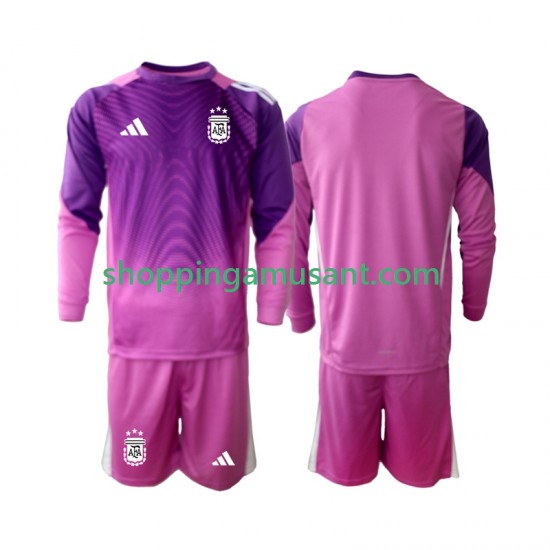 Maillot de Foot Argentine Gardien Enfant Domicile 2025 Manche Longue