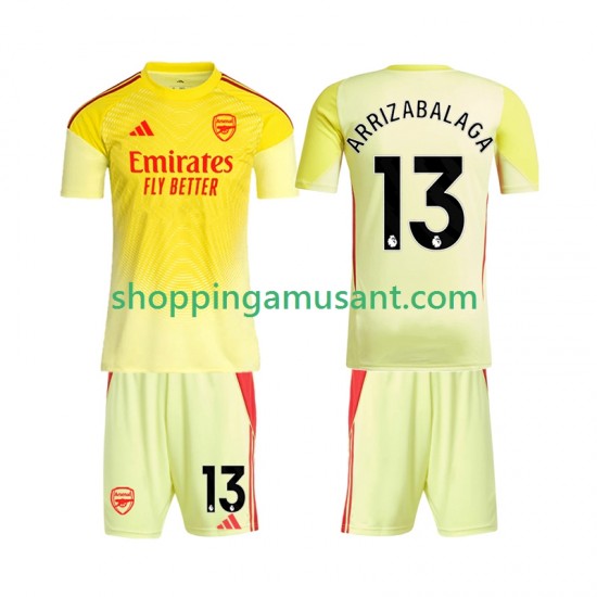 Maillot de Foot Arsenal Kepa Arrizabalaga 13 Gardien Enfant Domicile 2025-2026 Manche Courte