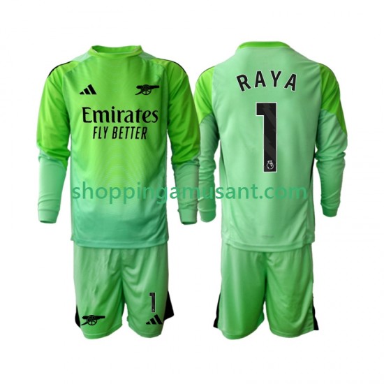 Maillot de Foot Arsenal Raya 1 Gardien Enfant Extérieur 2025-2026 Manche Longue
