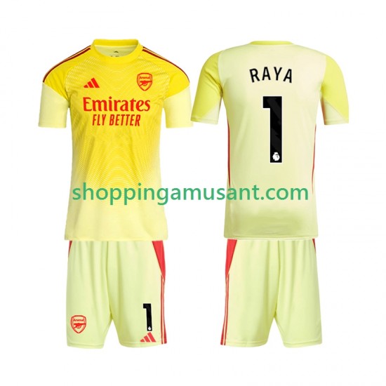 Maillot de Foot Arsenal Raya 1 Gardien Enfant Domicile 2025-2026 Manche Courte