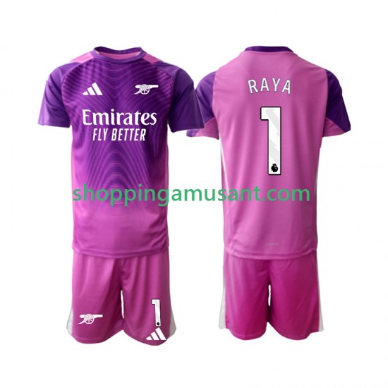 Maillot de Foot Arsenal Raya 1 Gardien Enfant Neutre 2025-2026 Manche Courte