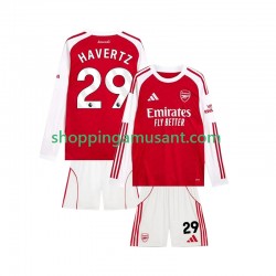 Maillot de Foot Arsenal Kai Havertz 29 Enfant Domicile 2025-2026 Manche Longue