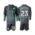 Maillot de Foot Aston Villa Emiliano Martinez 23 Gardien Enfant Domicile 2025-2026 Manche Longue