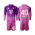Maillot de Foot Bayern Munich Jonas Urbig 40 Gardien Enfant 4ème 2025-2026 Manche Longue