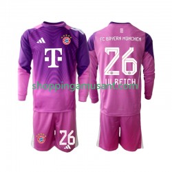 Maillot de Foot Bayern Munich Sven Ulreich 26 Gardien Enfant 4ème 2025-2026 Manche Longue