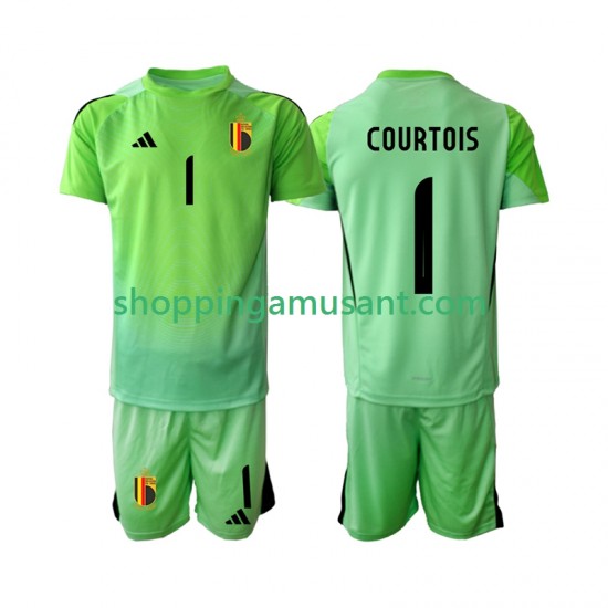 Maillot de Foot Belgique Thibaut Courtoi 1 Gardien Enfant Domicile 2025 Manche Courte