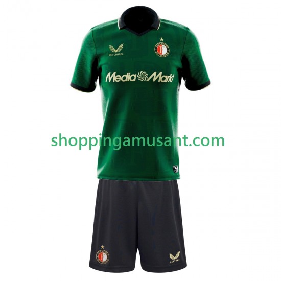 Maillot de Foot Feyenoord Rotterdam Enfant 4ème 2025-2026 Manche Courte