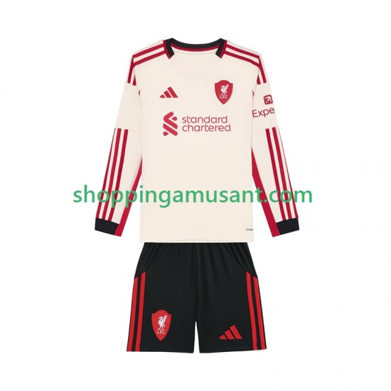 Maillot de Foot Liverpool Enfant Extérieur 2025-2026 Manche Longue