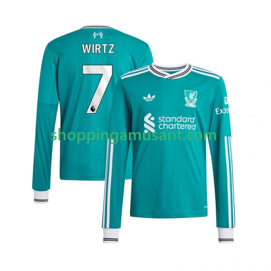 Maillot de Foot Liverpool Florian Wirtz 7 Homme Neutre 2025-2026 Manche Longue