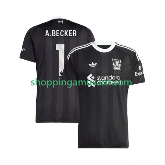 Maillot de Foot Liverpool Alisson Becker 1 Gardien Homme 4ème 2025-2026 Manche Courte