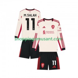 Maillot de Foot Liverpool Mohamed Salah 11 Enfant Extérieur 2025-2026 Manche Longue