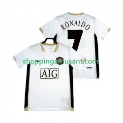 Maillot de Foot Manchester United RONALDO 7 -2007 Rétro Homme Extérieur 2006 Manche Courte