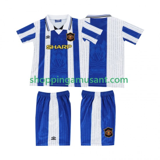 Maillot de Foot Manchester United 1996 Rétro Enfant Neutre 1994 Manche Courte