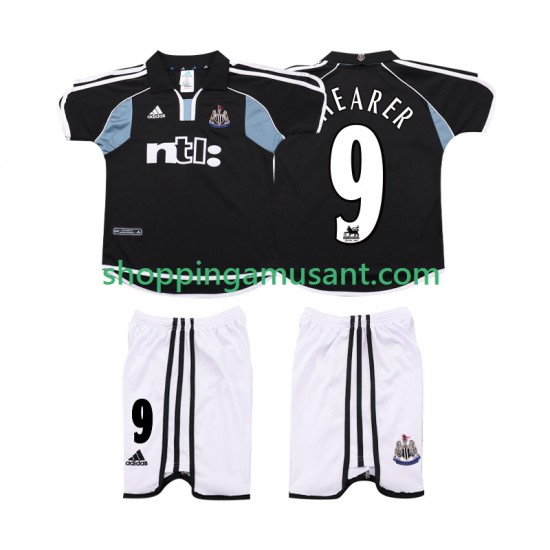 Maillot de Foot Newcastle United SHEARER 9 2000 2001 Rétro Enfant Extérieur Manche Courte