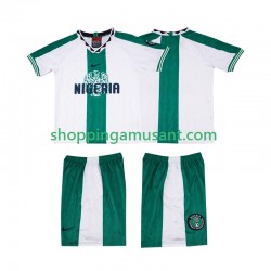 Maillot de Foot Nigeria 1996 Rétro Enfant Extérieur Manche Courte