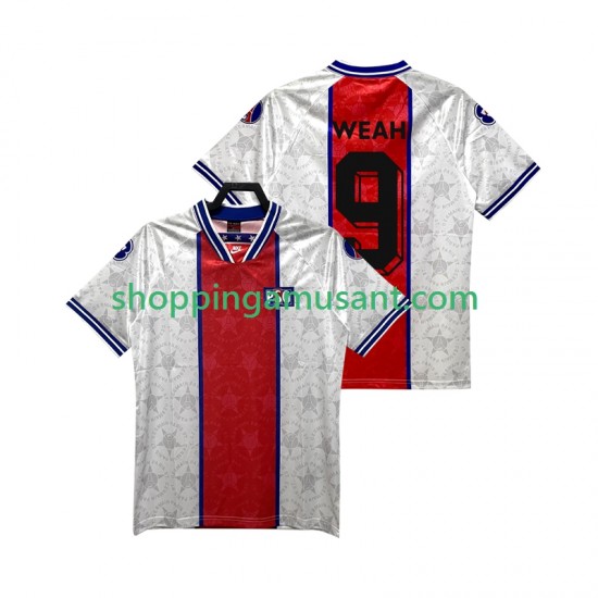 Maillot de Foot Paris Saint-Germain WEAH 9 1995 Rétro Homme Extérieur 1994 Manche Courte