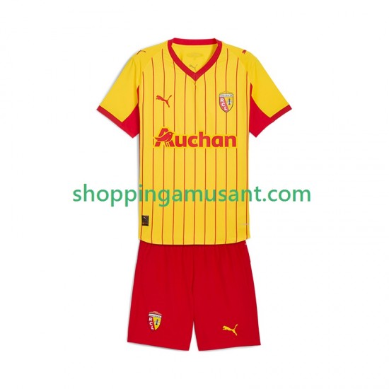 Maillot de Foot RC Lens Enfant Domicile 2025-2026 Manche Courte