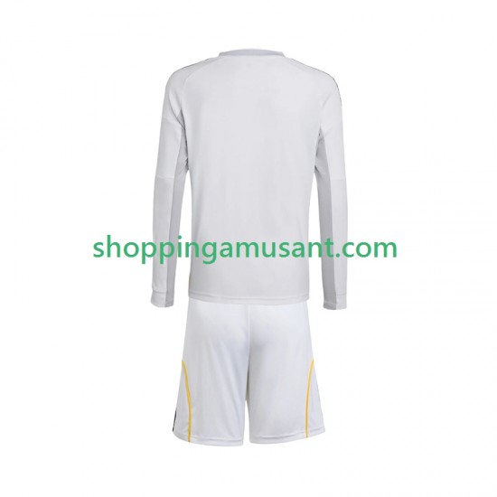 Maillot de Foot Real Madrid Enfant Domicile 2025-2026 Manche Longue