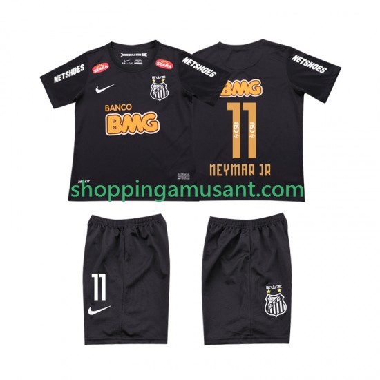 Maillot de Foot Santos NEYMAR JR 11 Classic 2012 2013 Rétro Enfant Extérieur Manche Courte