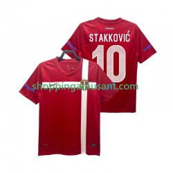 Maillot de Foot Serbie STAKKOVIC 10 Rétro Homme Domicile 2010 Manche Courte
