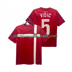 Maillot de Foot Serbie VIDIC 5 Rétro Homme Domicile 2010 Manche Courte