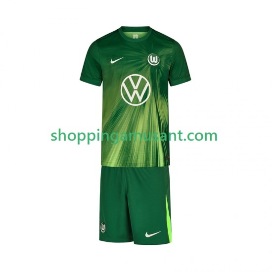 Maillot de Foot VfL Wolfsburg Enfant Domicile 2025-2026 Manche Courte