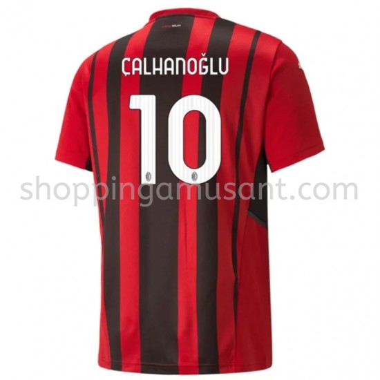 Maillot de Foot AC Milan Hakan Calhanoglu 10 Domicile 2021-2022 Manche Courte