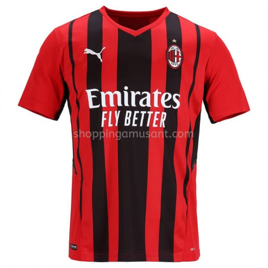 Maillot de Foot AC Milan Domicile 2021-2022 Manche Courte
