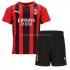 Maillot de Foot AC Milan Enfant Domicile 2021-2022 Manche Courte