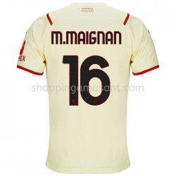 Maillot de Foot AC Milan Mike Maignan 16 Extérieur 2021-2022 Manche Courte