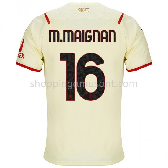 Maillot de Foot AC Milan Mike Maignan 16 Extérieur 2021-2022 Manche Courte
