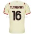 Maillot de Foot AC Milan Mike Maignan 16 Extérieur 2021-2022 Manche Courte