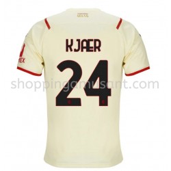 Maillot de Foot AC Milan Simon Kjaer 24 Extérieur 2021-2022 Manche Courte