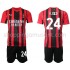 Maillot de Foot AC Milan Simon Kjaer 24 Enfant Domicile 2021-2022 Manche Courte