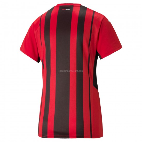 Maillot de Foot AC Milan Féminine Domicile 2021-2022 Manche Courte