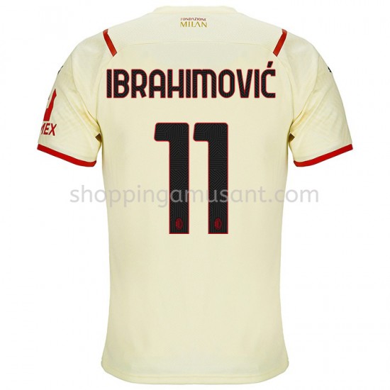 Maillot de Foot AC Milan Zlatan Ibrahimovic 11 Extérieur 2021-2022 Manche Courte