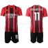 Maillot de Foot AC Milan Zlatan Ibrahimovic 11 Enfant Domicile 2021-2022 Manche Courte