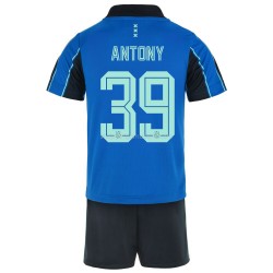Maillot de Foot Ajax Amsterdam Antony 39 Enfant Extérieur 2021-2022 Manche Courte