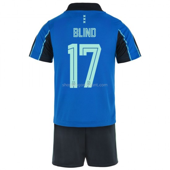 Maillot de Foot Ajax Amsterdam Daley Blind 17 Enfant Extérieur 2021-2022 Manche Courte