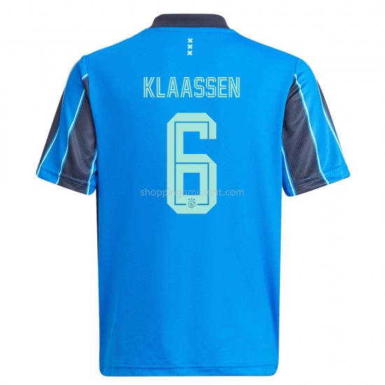 Maillot de Foot Ajax Amsterdam Davy Klaassen 6 Extérieur 2021-2022 Manche Courte