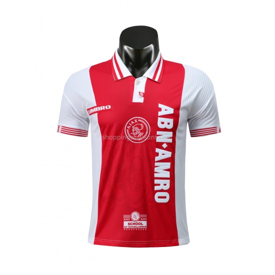 Maillot de Foot Ajax Amsterdam Retro Domicile 1997-1998 Manche Courte