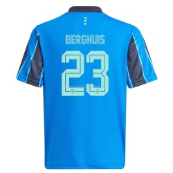 Maillot de Foot Ajax Amsterdam Steven Berghuis 23 Extérieur 2021-2022 Manche Courte
