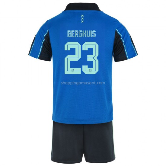 Maillot de Foot Ajax Amsterdam Steven Berghuis 23 Enfant Extérieur 2021-2022 Manche Courte