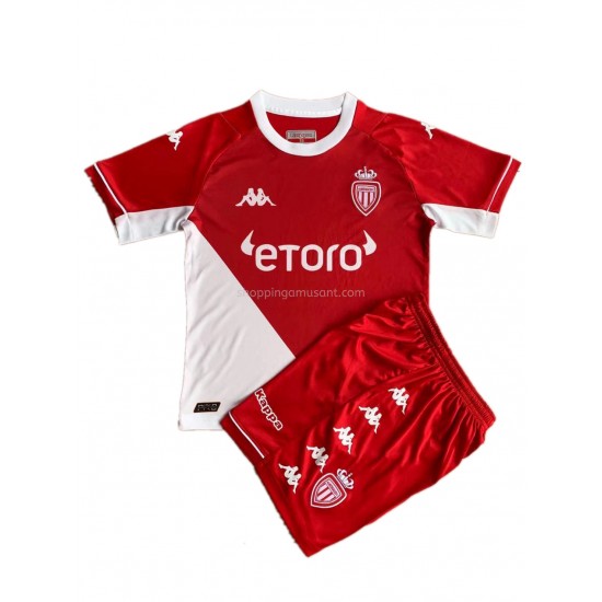 Maillot de Foot AS Monaco Enfant Domicile 2021-2022 Manche Courte