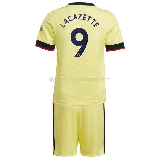 Maillot de Foot Arsenal Alexandre Lacazette 9 Enfant Extérieur 2021-2022 Manche Courte