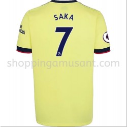 Maillot de Foot Arsenal Bukayo Saka 7 Extérieur 2021-2022 Manche Courte