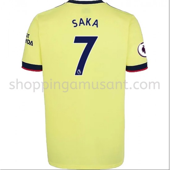 Maillot de Foot Arsenal Bukayo Saka 7 Extérieur 2021-2022 Manche Courte
