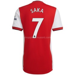 Maillot de Foot Arsenal Bukayo Saka 7 Domicile 2021-2022 Manche Courte