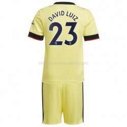 Maillot de Foot Arsenal David Luiz 23 Enfant Extérieur 2021-2022 Manche Courte