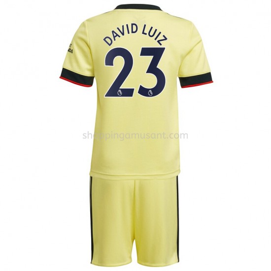Maillot de Foot Arsenal David Luiz 23 Enfant Extérieur 2021-2022 Manche Courte
